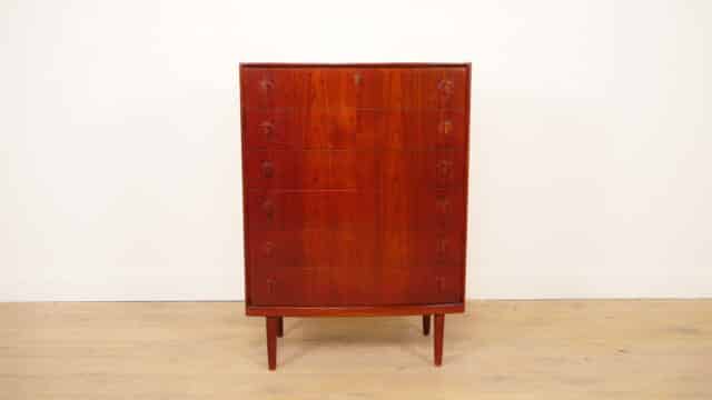 Vintage Ladekast 6 Lades 120 Cm Teak Henning Kjaernulf