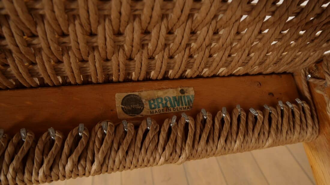 6 X Eetkamerstoel Bramin H W Klein Gezeept Eiken Gerestaureerd