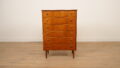 Vintage ladekast | 6 lades  | 104 cm | Teak