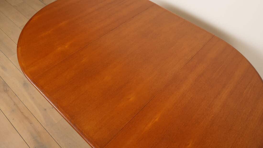 Vintage Ronde Eettafel Uitschuifbaar Teak 125 8211 185 Cm