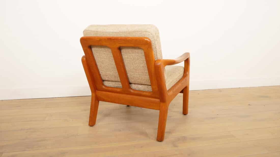 Vintage Lounge Fauteuil Teak Creme Juul Kristensen Vintage Lounge Fauteuil Teak Creme Juul Kristensen