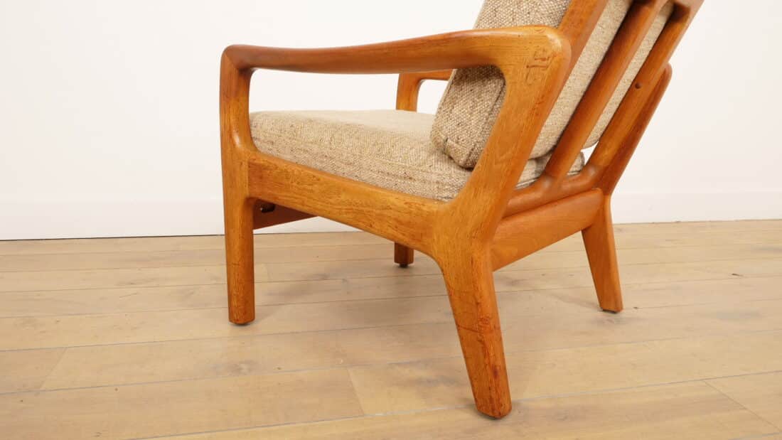 Vintage Lounge Fauteuil Teak Creme Juul Kristensen Vintage Lounge Fauteuil Teak Creme Juul Kristensen