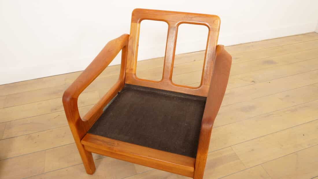 Vintage Lounge Fauteuil Teak Creme Juul Kristensen Vintage Lounge Fauteuil Teak Creme Juul Kristensen