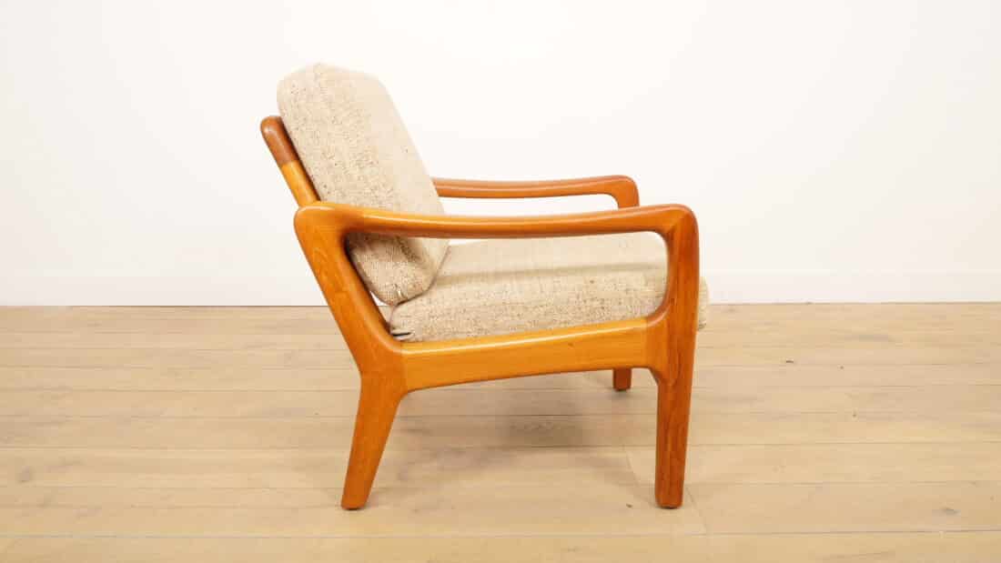 Vintage Lounge Fauteuil Teak Creme Juul Kristensen Vintage Lounge Fauteuil Teak Creme Juul Kristensen