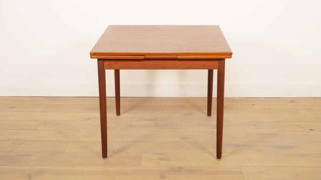 Compacte Vintage Eettafel Uitschuifbaar 1960s Compacte Vintage Eettafel Uitschuifbaar 1960s
