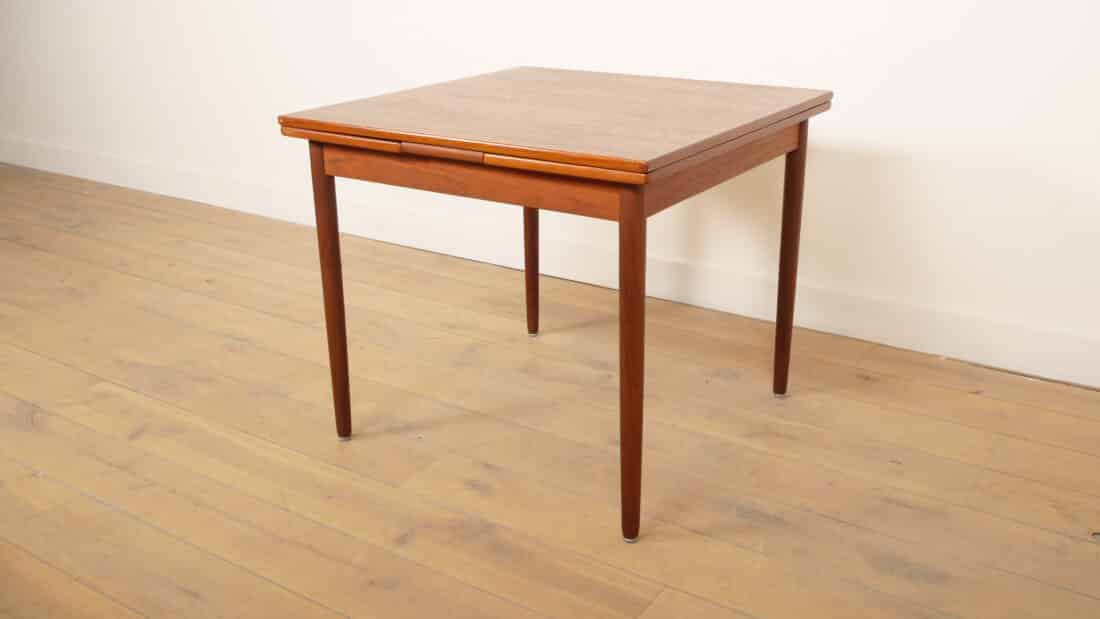 Compacte Vintage Eettafel Uitschuifbaar 1960s Compacte Vintage Eettafel Uitschuifbaar 1960s