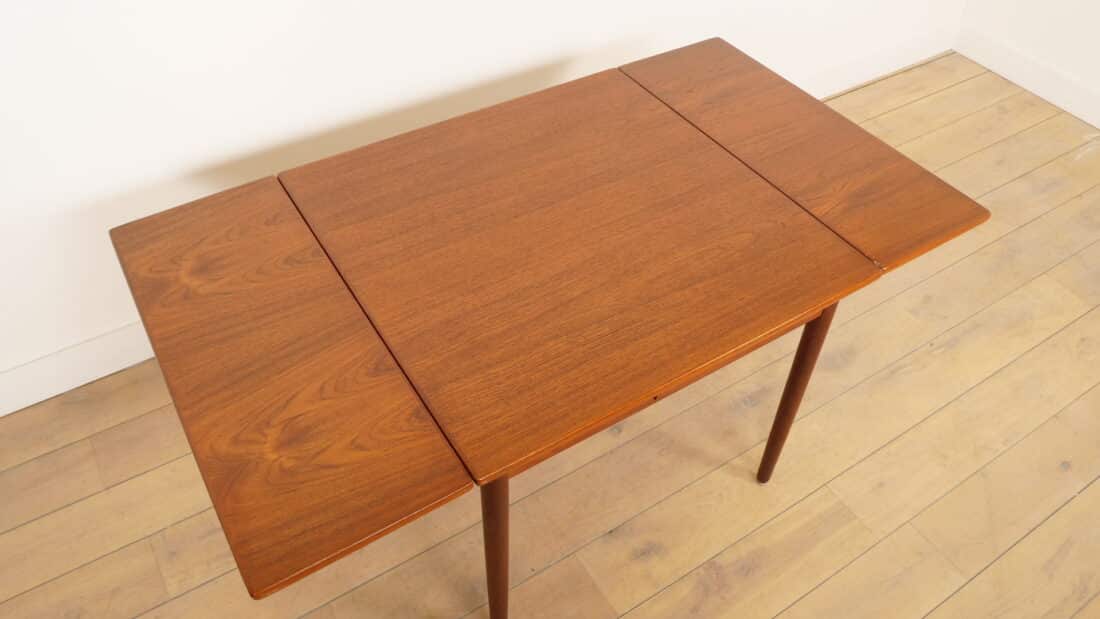 Compacte Vintage Eettafel Uitschuifbaar 1960s Compacte Vintage Eettafel Uitschuifbaar 1960s