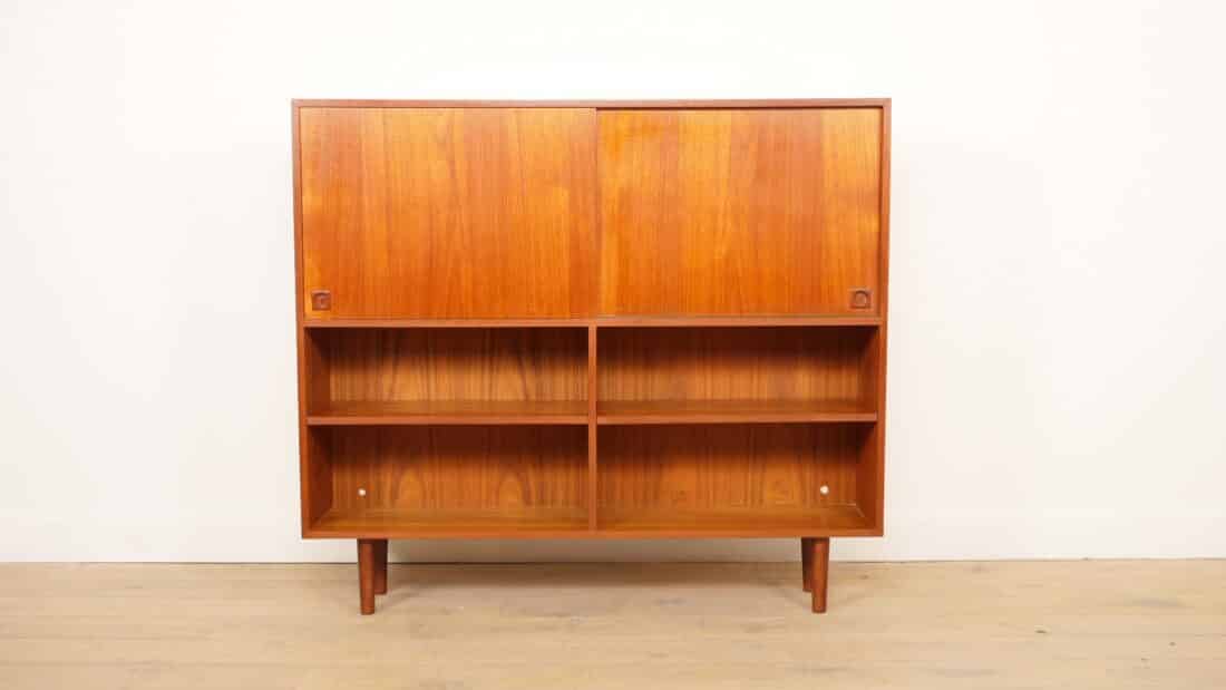 Vintage Wandkast Boekenkast Teak 1960s Vintage Wandkast Boekenkast Teak 1960s