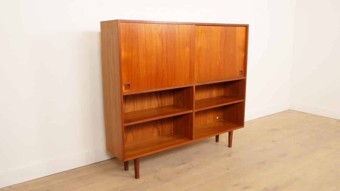 Vintage Wandkast Boekenkast Teak 1960s Vintage Wandkast Boekenkast Teak 1960s