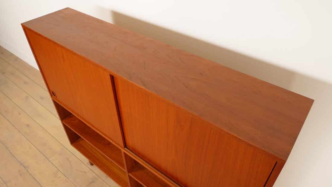 Vintage Wandkast Boekenkast Teak 1960s Vintage Wandkast Boekenkast Teak 1960s
