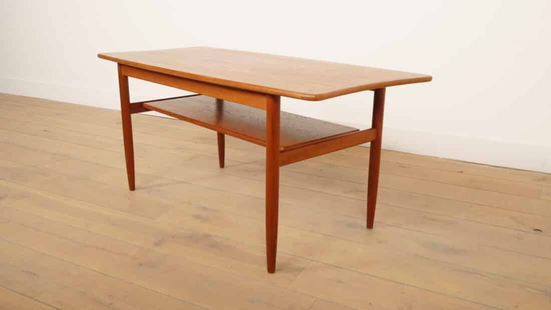 Vintage Salontafel Teak Deens Organisch