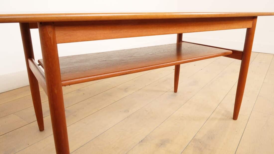 Vintage Salontafel Teak Deens Organisch