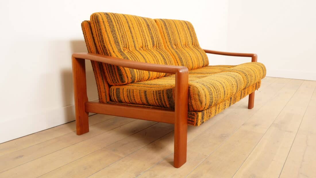 Vintage 2 Zits Bank Teak Retro