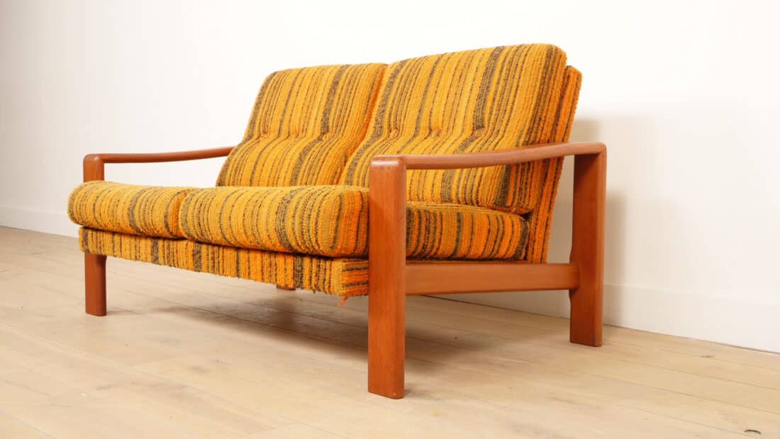 Vintage 2 Zits Bank Teak Retro