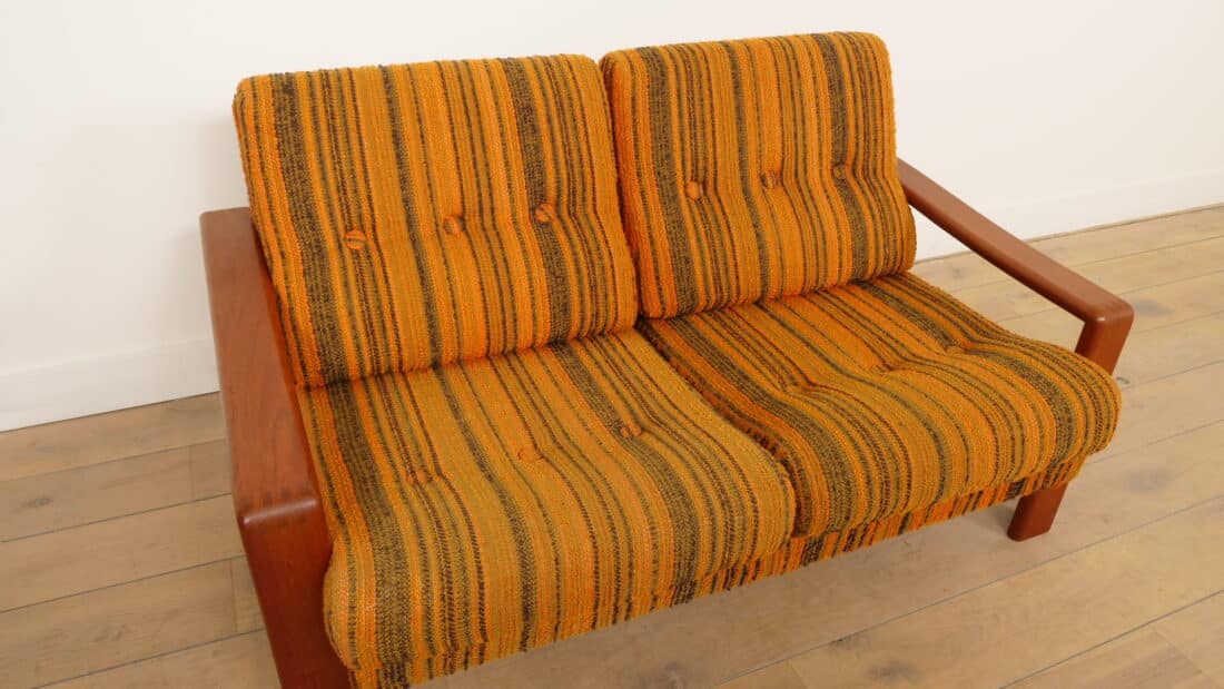 Vintage 2 Zits Bank Teak Retro