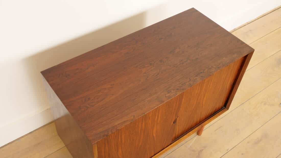 Vintage Wandkast Palissander Schuifdeuren Poul Cadovius