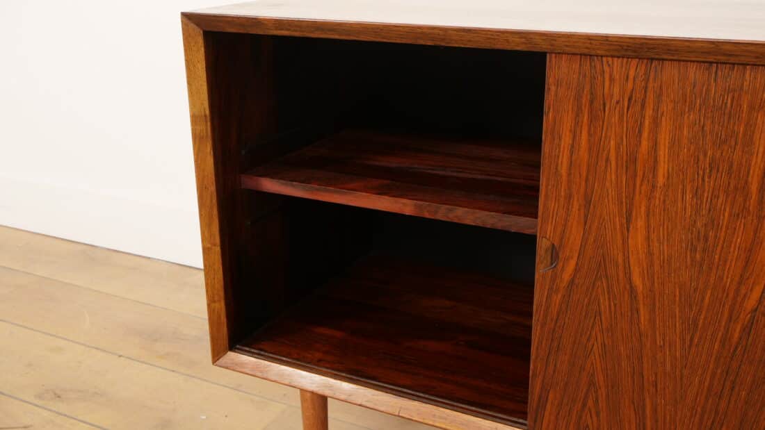 Vintage Wandkast Palissander Schuifdeuren Poul Cadovius