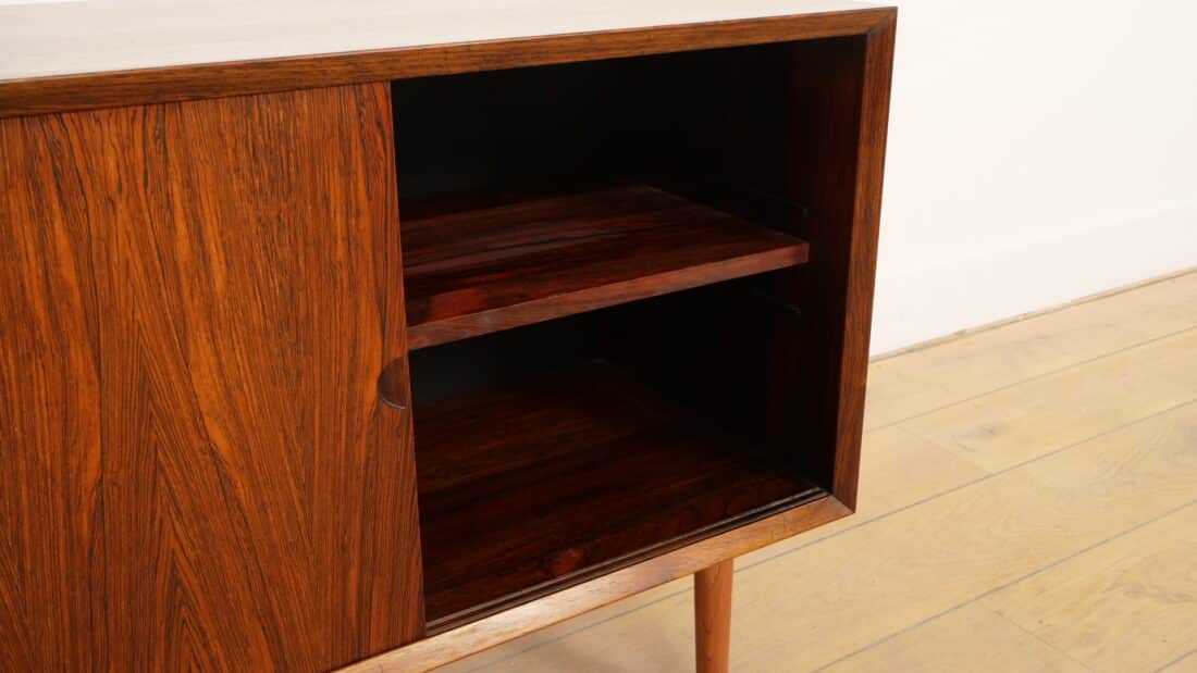 Vintage Wandkast Palissander Schuifdeuren Poul Cadovius
