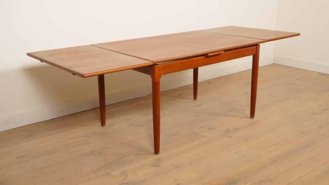 Vintage Eettafel Teak Uitschuifbaar 130 Cm Vintage Eettafel Teak Uitschuifbaar 130 Cm