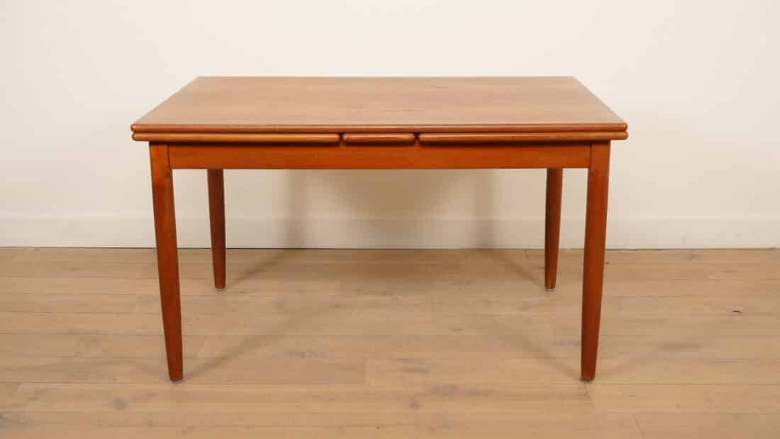 Vintage Eettafel Teak Uitschuifbaar 130 Cm Vintage Eettafel Teak Uitschuifbaar 130 Cm