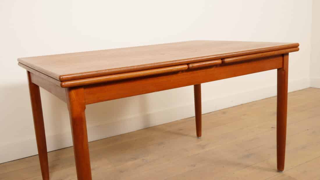 Vintage Eettafel Teak Uitschuifbaar 130 Cm Vintage Eettafel Teak Uitschuifbaar 130 Cm