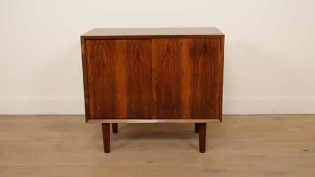 Vintage Wandkast Palissander Schuifdeuren Poul Cadovius
