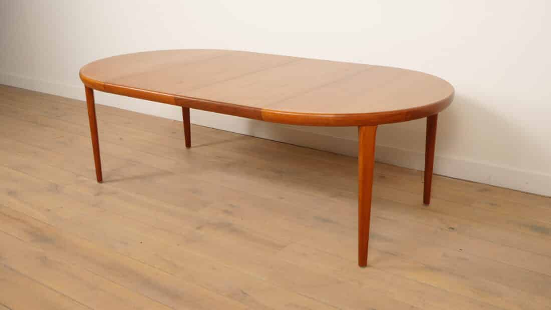 Vintage Ronde Eettafel Teak Uitschuifbaar 120 8211 220 Cm