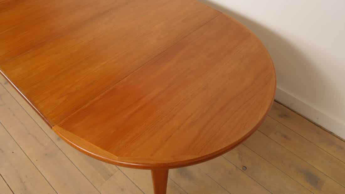 Vintage Ronde Eettafel Teak Uitschuifbaar 120 8211 220 Cm