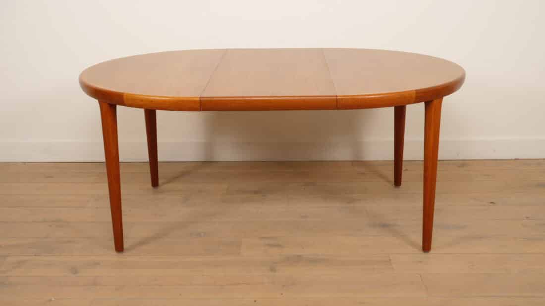 Vintage Ronde Eettafel Teak Uitschuifbaar 120 8211 220 Cm