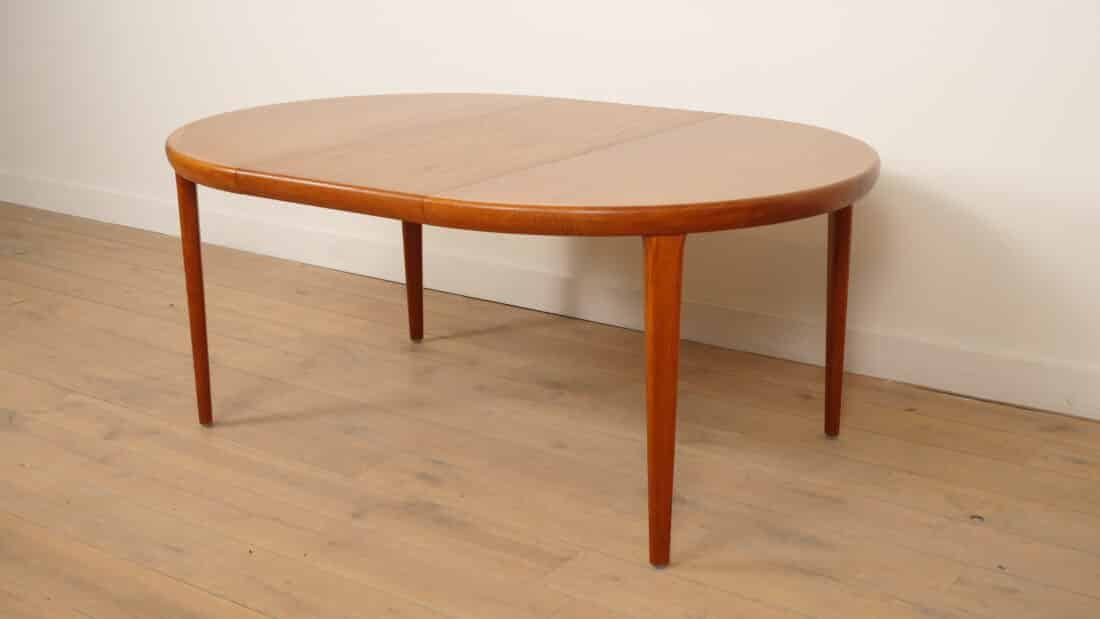 Vintage Ronde Eettafel Teak Uitschuifbaar 120 8211 220 Cm