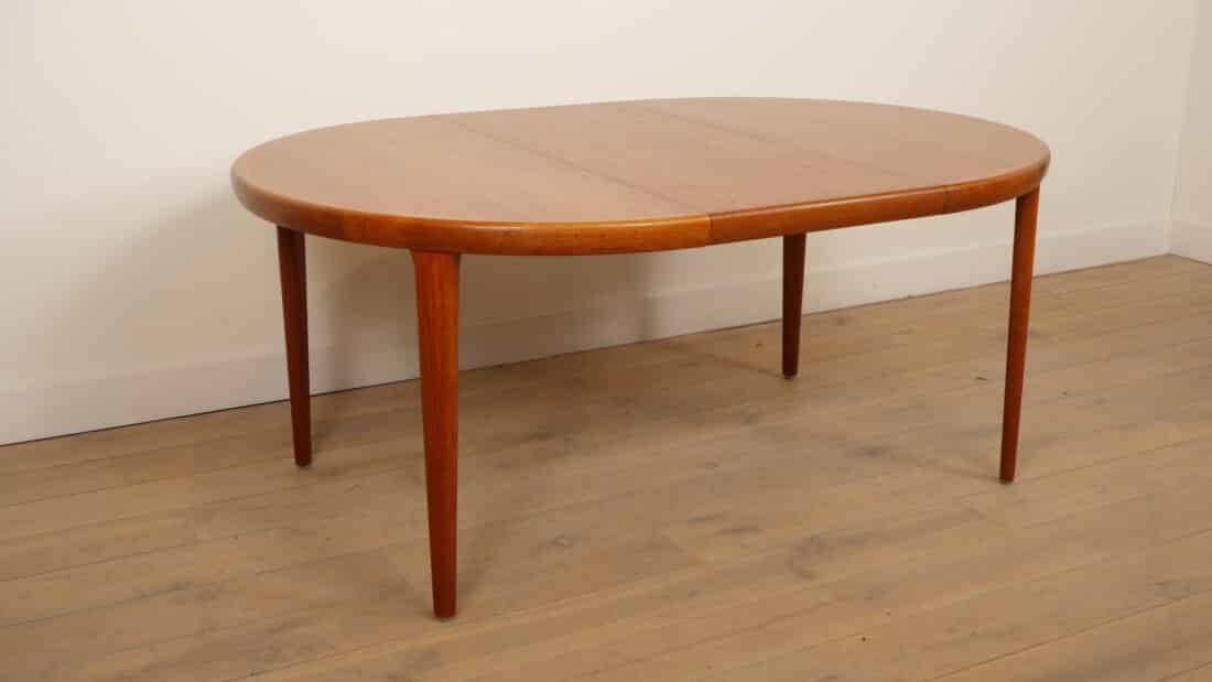 Vintage Ronde Eettafel Teak Uitschuifbaar 120 8211 220 Cm