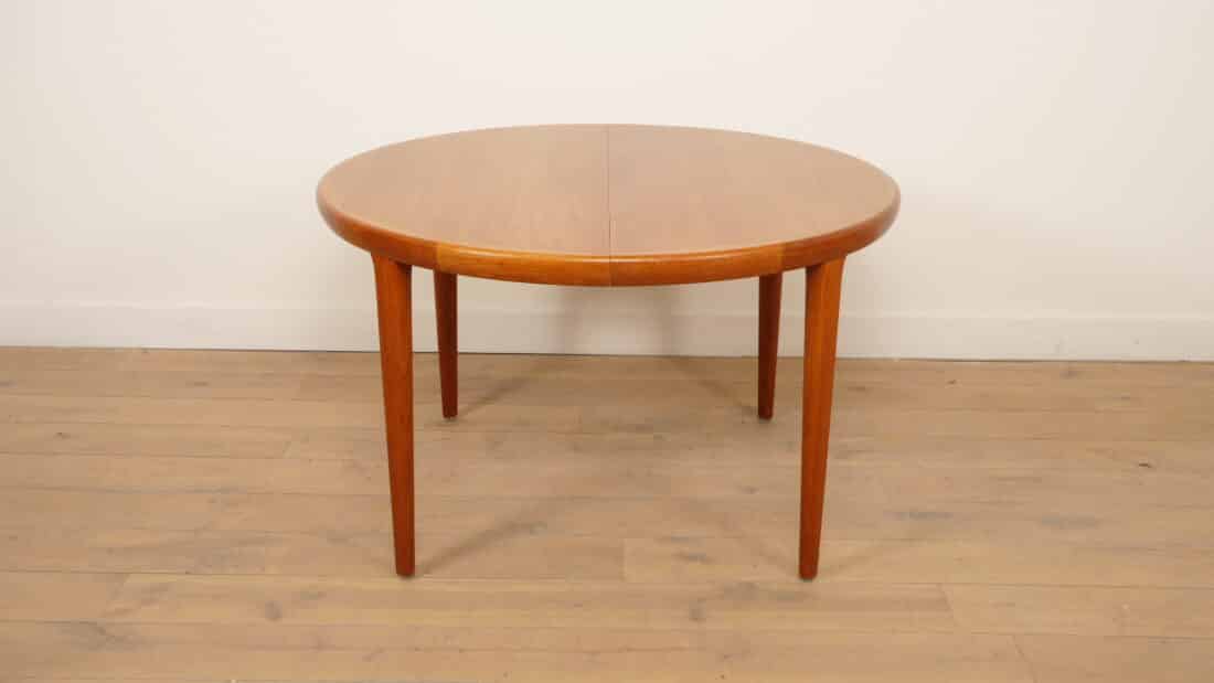 Vintage Ronde Eettafel Teak Uitschuifbaar 120 8211 220 Cm