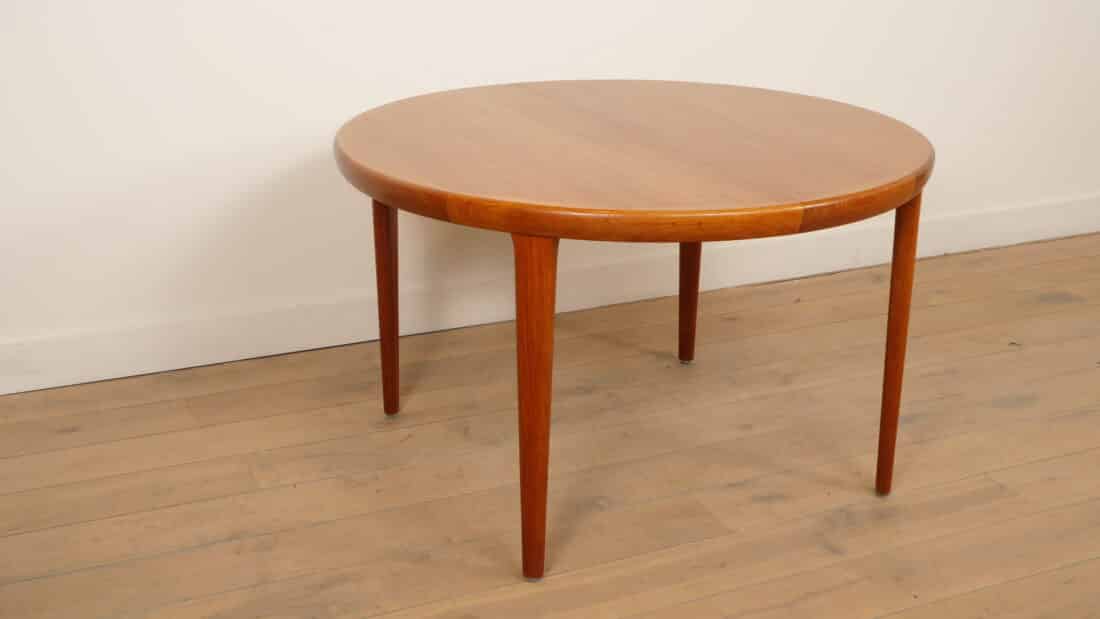 Vintage Ronde Eettafel Teak Uitschuifbaar 120 8211 220 Cm