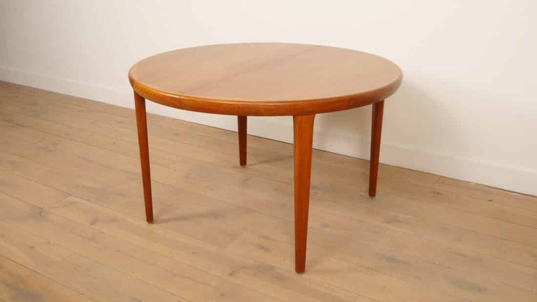 Vintage Ronde Eettafel Teak Uitschuifbaar 120 8211 220 Cm