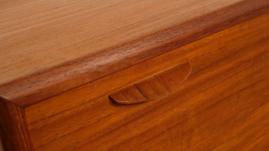 Vintage Deense Ladekast 4 Lades Teak