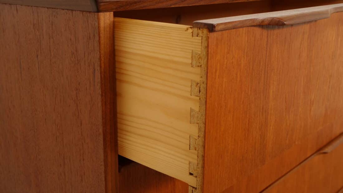 Vintage Ladekast Teak 6 Lades 121 Cm Vintage Ladekast Teak 6 Lades 121 Cm