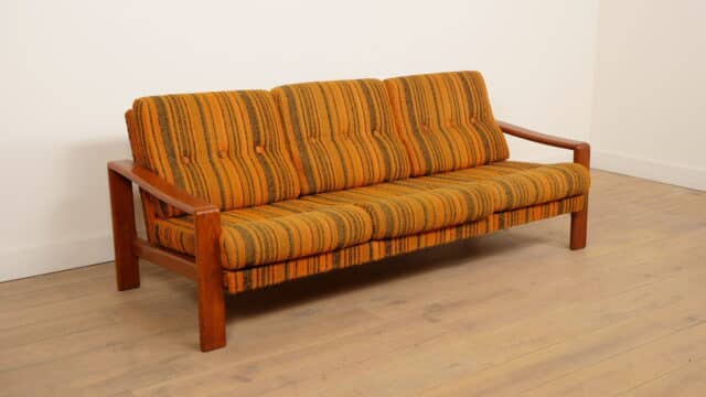 Vintage 3 Zits Bank Teak Retro