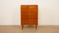 Vintage Deense ladekast | Teak | 6 lades | 114 cm