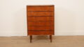 Vintage Deense ladekast | Teak | 6 lades | 100 cm