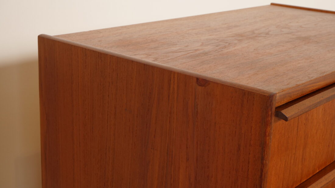 Vintage Deense Ladekast Teak 6 Lades 100 Cm Vintage Deense Ladekast Teak 6 Lades 100 Cm