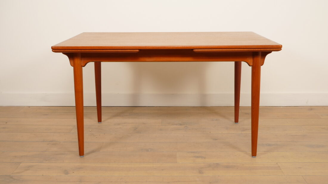 Vintage Eettafel Omann Jun No 50 Teak Uitschuifbaar