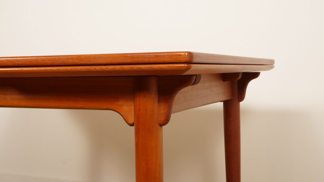 Vintage Eettafel Omann Jun No 50 Teak Uitschuifbaar