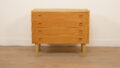 Vintage Deense ladekast | 4 lades  | Eiken