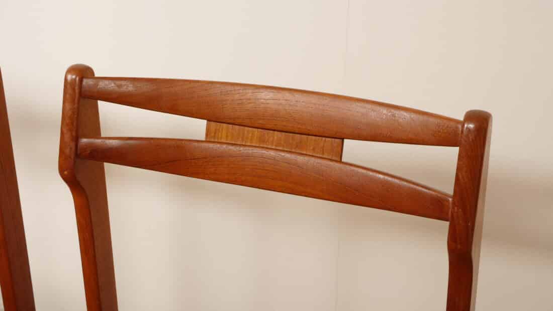 Set Van 4 Eetkamerstoelen Teak