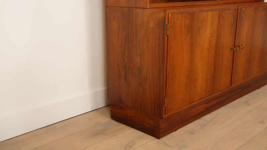 Vintage Highboard Boekenkast Platenkast Palissander Hundevad Voor Omann Jun
