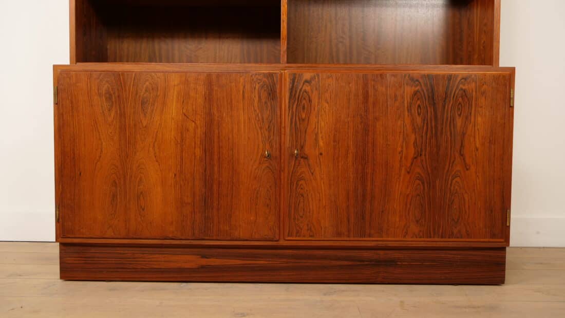 Vintage Highboard Boekenkast Platenkast Palissander Hundevad Voor Omann Jun