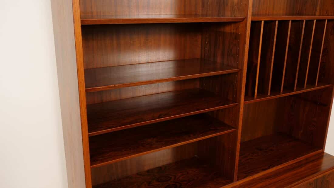 Vintage Highboard Boekenkast Platenkast Palissander Hundevad Voor Omann Jun