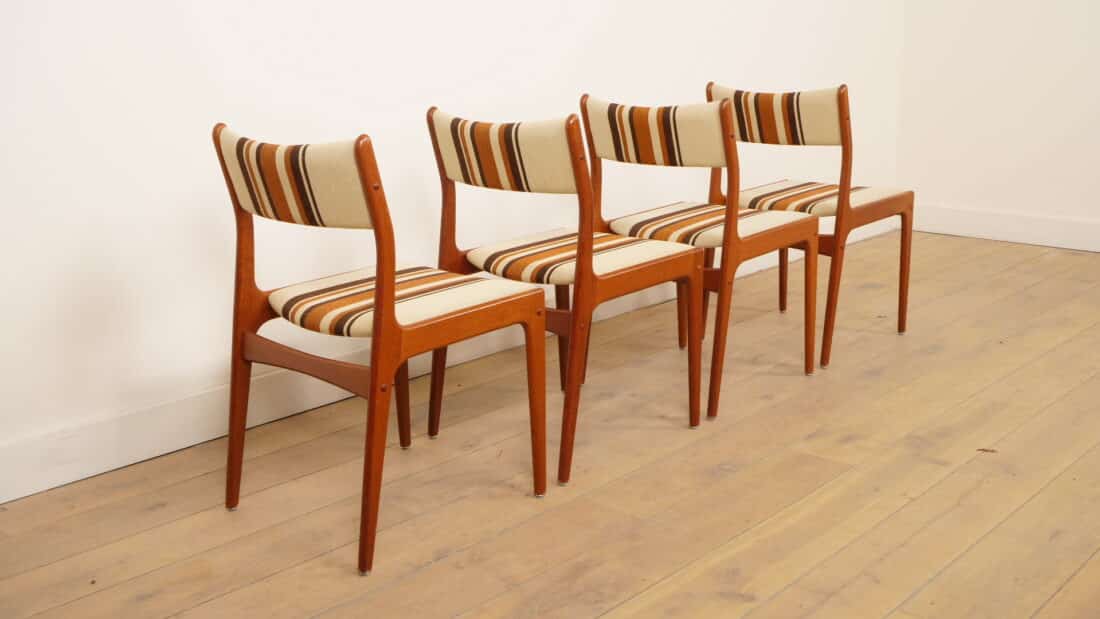 Set Van 4 Eetkamerstoelen Teak Johannes Andersen