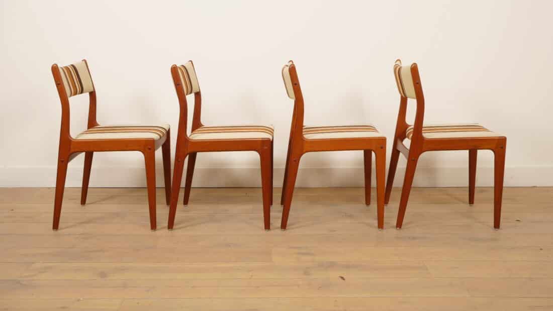 Set Van 4 Eetkamerstoelen Teak Johannes Andersen