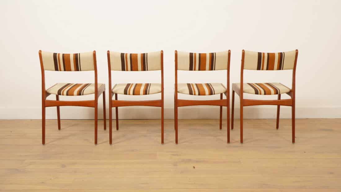 Set Van 4 Eetkamerstoelen Teak Johannes Andersen